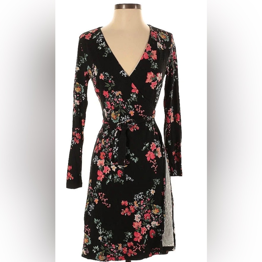 Loft Multicolor wrap dress